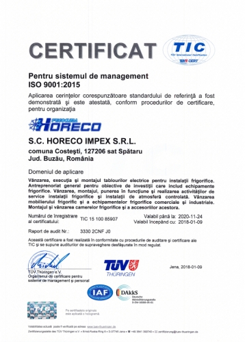 ISO9001 HORECO