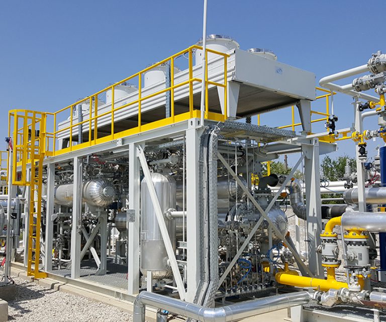 Skid de racire gaze de sonda